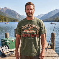 Professional Master Baiter Vintage Rainbow Trout Fishing T-Shirt