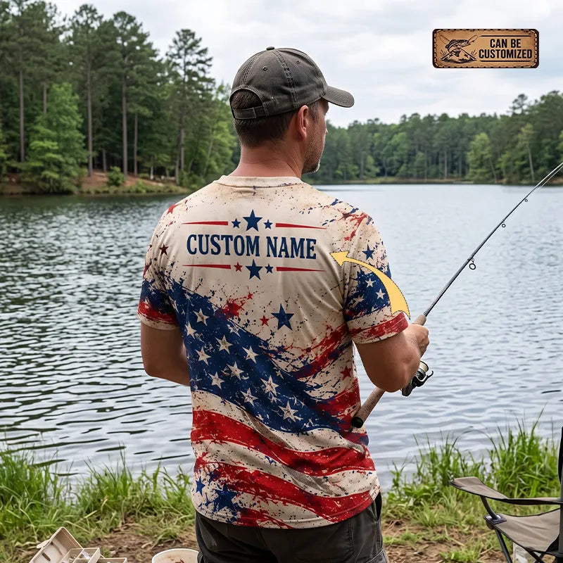 Personalized America 250 Years Of Freedom American Flag T-Shirt