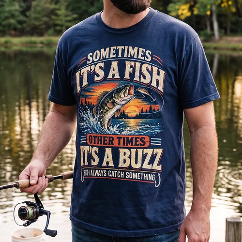 Sometimes It's A Fish Other Times It's A Buzz Fishing T-Shirt