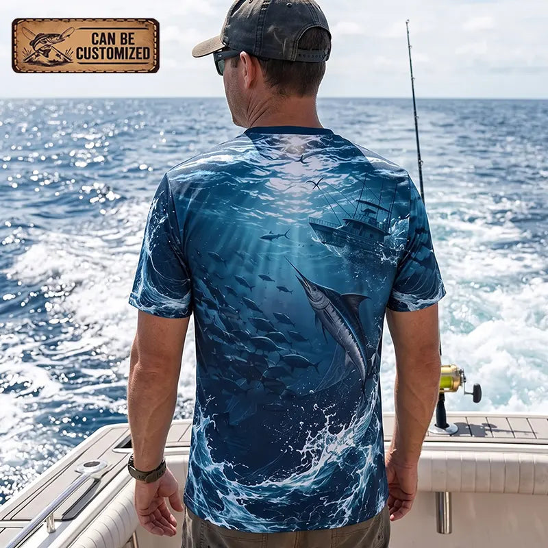 Fathom Thread Swordfish Ocean Fishing T-Shirt