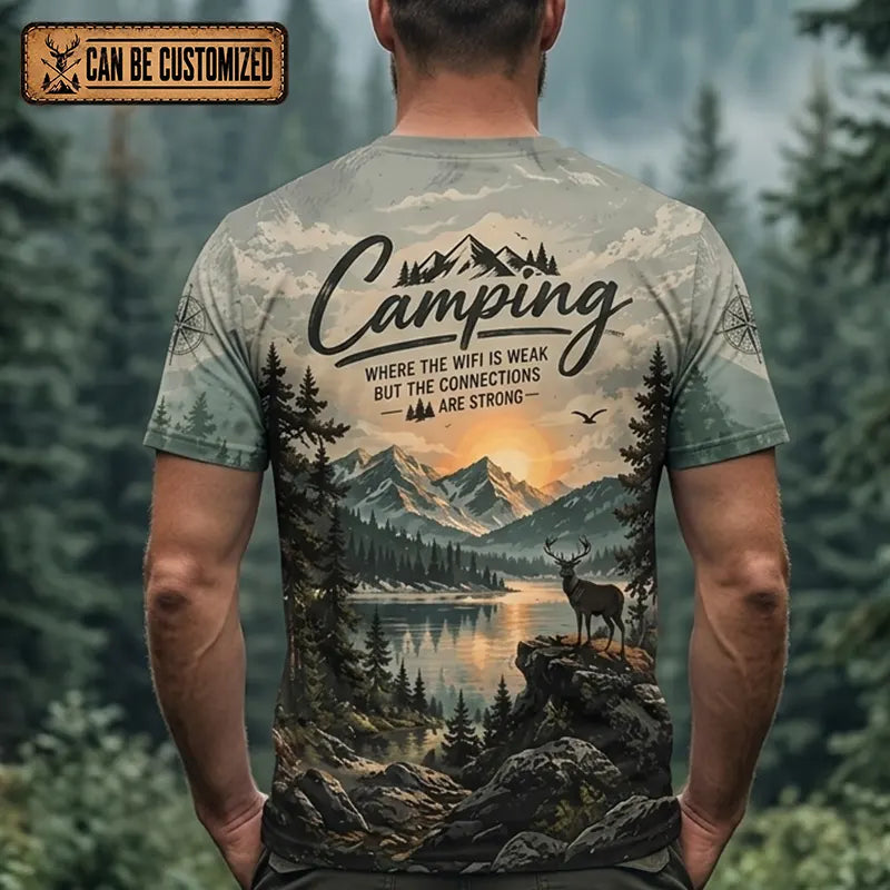 Camping Wilderness Scenic All Over Print T-Shirt