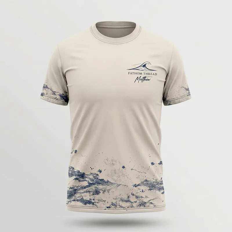 Fathom Thread Gyotaku Bass Fishing T-Shirt