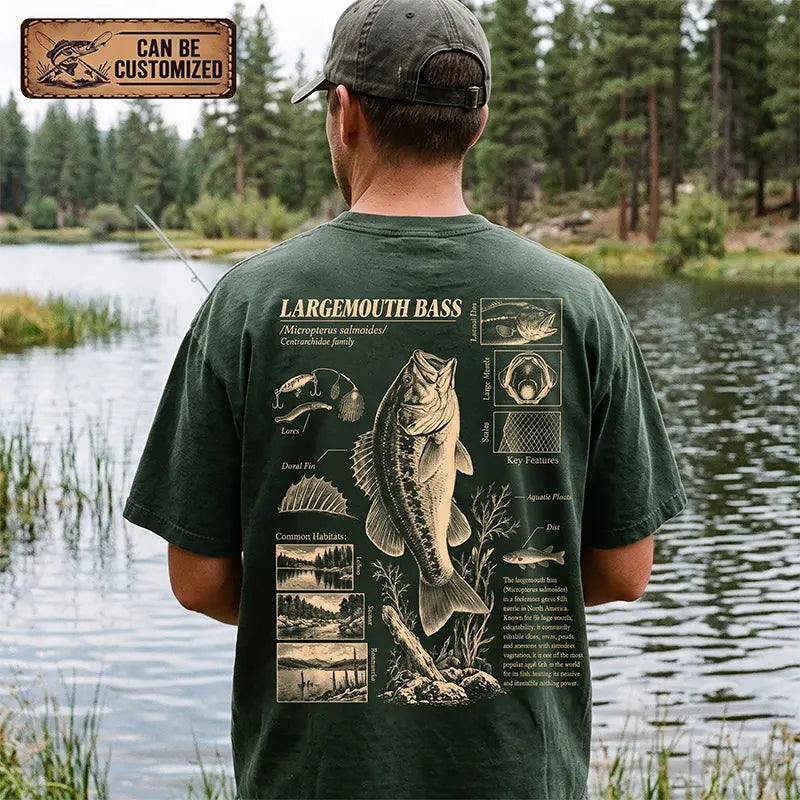 Largemouth Bass Fishing Vintage T-Shirt