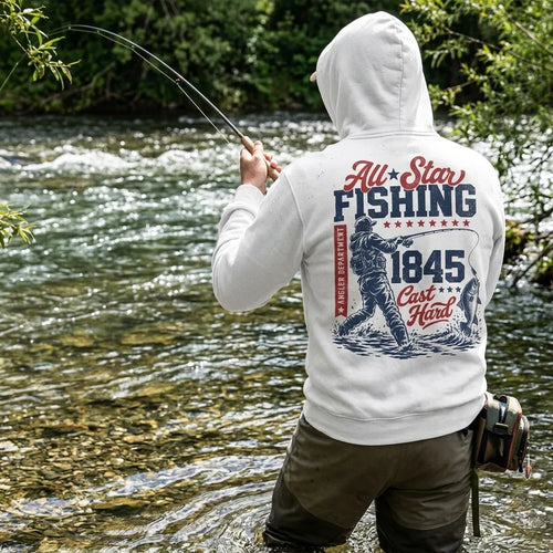 Personalized All-Star Fishing Vintage Hoodie