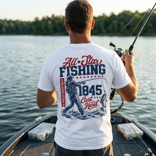 Personalized All-Star Fishing Vintage T-Shirt
