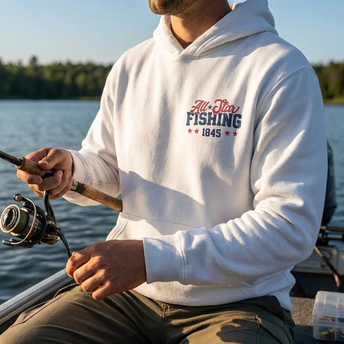 Personalized All-Star Fishing Vintage Hoodie