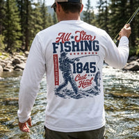 Personalized All-Star Fishing Vintage Long Sleeve Shirt
