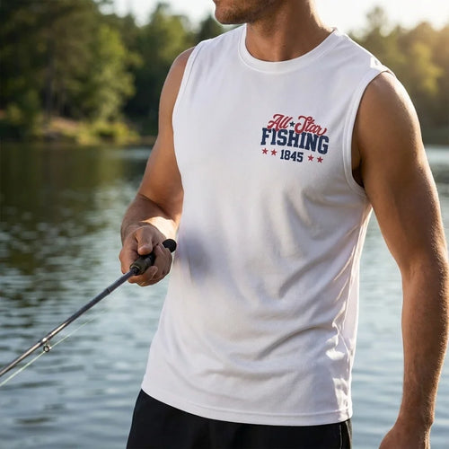 Personalized All-Star Fishing Vintage Tank Top
