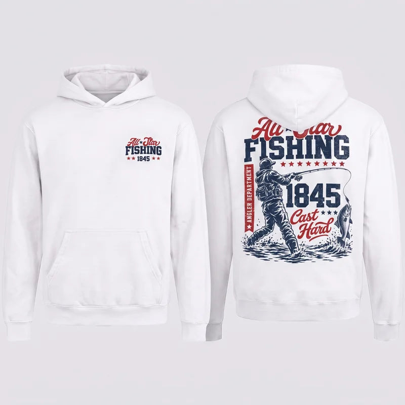 Personalized All-Star Fishing Vintage Hoodie