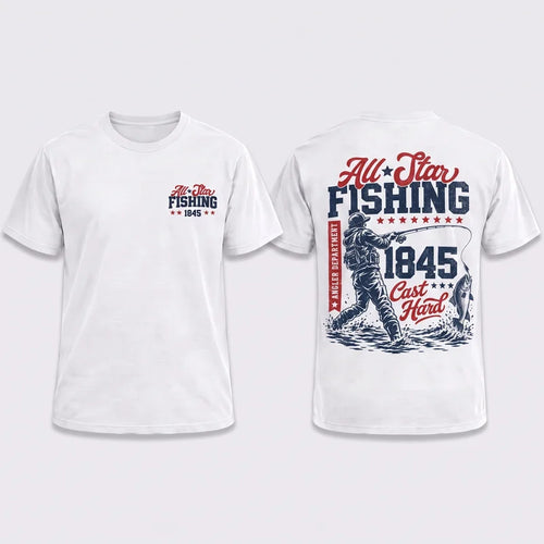 Personalized All-Star Fishing Vintage T-Shirt