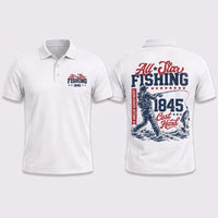 Personalized All-Star Fishing Vintage Polo Shirt