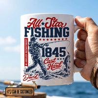 Personalized All-Star Fishing Vintage Mug