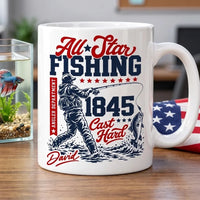 Personalized All-Star Fishing Vintage Mug