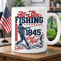 Personalized All-Star Fishing Vintage Mug