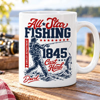 Personalized All-Star Fishing Vintage Mug