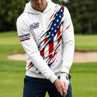Personalized Stars Stripes & Fairways Golf Hoodie