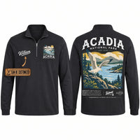 Personalized Acadia National Park Est 1916 Zip Long Sleeve Shirt