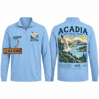 Personalized Acadia National Park Est 1916 Zip Long Sleeve Shirt