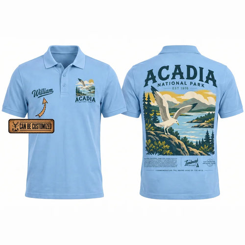 Personalized Acadia National Park Est 1916 Polo Shirt