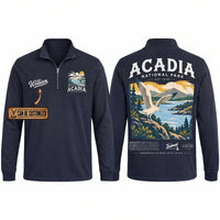 Personalized Acadia National Park Est 1916 Zip Long Sleeve Shirt