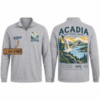 Personalized Acadia National Park Est 1916 Zip Long Sleeve Shirt