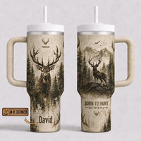 Born To Hunt Built For The Wild Deer Hunting 40oz Handled Tumbler