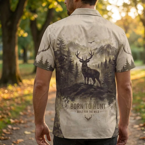 Born To Hunt Built For The Wild Deer Hunting Hawaiian Shirt