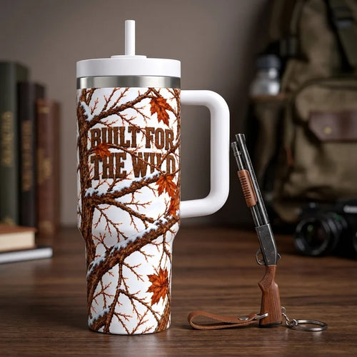Fathom Thread Built for the Wild Personalized Winter Camo Tumbler