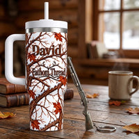 Fathom Thread Built for the Wild Personalized Winter Camo Tumbler