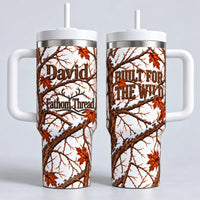 Fathom Thread Built for the Wild Personalized Winter Camo Tumbler