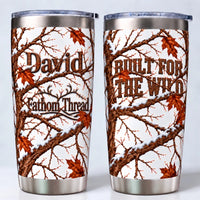 Fathom Thread Built for the Wild Personalized Winter Camo Tumbler