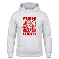 Fish Better Have My Lures Santa Fishing Christmas Hoodie