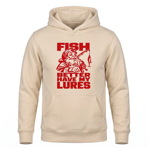 Fish Better Have My Lures Santa Fishing Christmas Hoodie