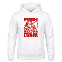 Fish Better Have My Lures Santa Fishing Christmas Hoodie