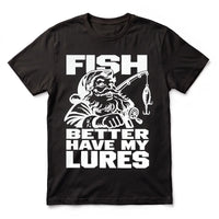 Fish Better Have My Lures Santa Fishing Christmas T-Shirt