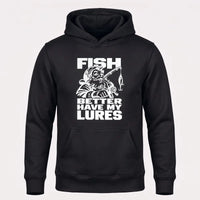 Fish Better Have My Lures Santa Fishing Christmas Hoodie