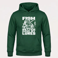 Fish Better Have My Lures Santa Fishing Christmas Hoodie