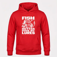 Fish Better Have My Lures Santa Fishing Christmas Hoodie