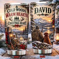 Personalized Hunter’s Christmas Heart 20oz Tumbler