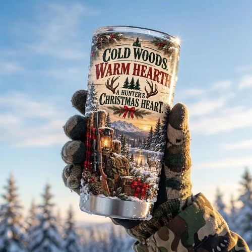 Personalized Hunter’s Christmas Heart 20oz Tumbler