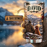 Personalized Hunter’s Christmas Heart 20oz Tumbler