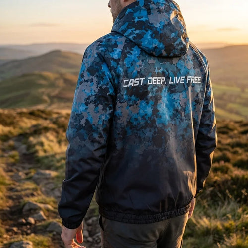 Personalized Cast Deep Live Free Fishing Camo Windbreaker Jacket
