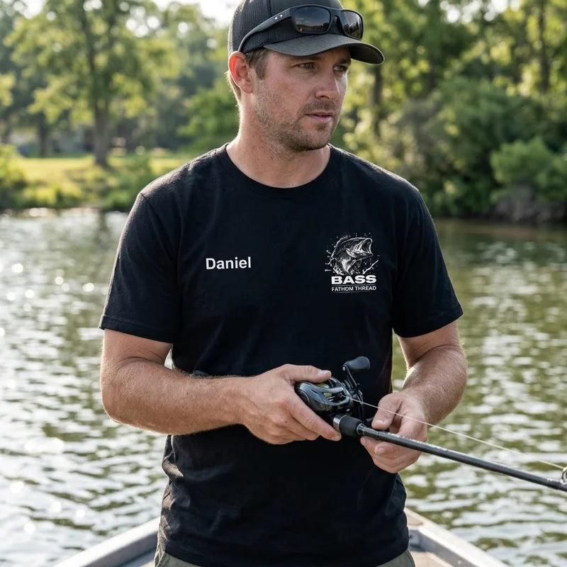 Custom Bass Species Fishing T-Shirt