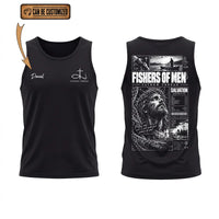 Personalized Fishers Of Men Jesus Fishing Tank Top