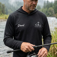 Personalized Fishers Of Men Jesus Fishing Hooded Long Sleeve Shirt