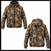 Fathom Thread Deer Camo Hunting Windbreaker Jacket