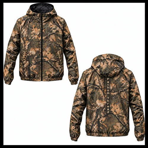 Fathom Thread Deer Camo Hunting Windbreaker Jacket