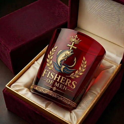 Fishers of Men Christian Fishing Whiskey Glass