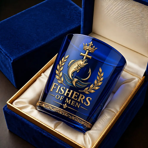 Fishers of Men Christian Fishing Whiskey Glass