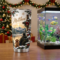 Personalized Fishing for Faith Christmas 20oz Tumbler